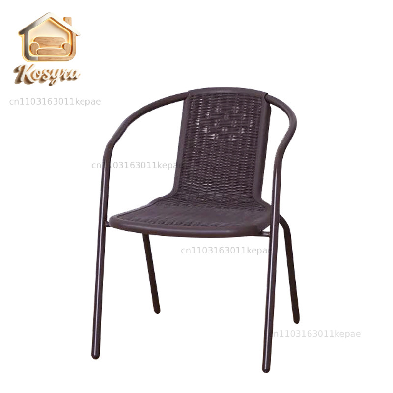 Outdoor Furniture Metal Chairs - Silla de Plástico Impermeable para Exteriores,