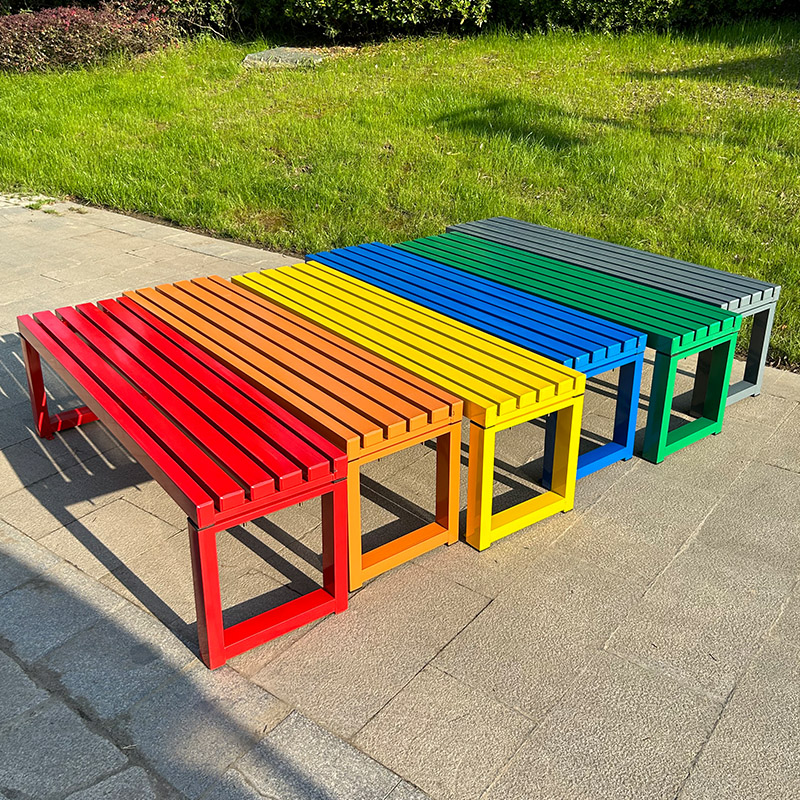 Outdoor Furniture Metal Chairs - Banco blanco de celebridad de Internet
