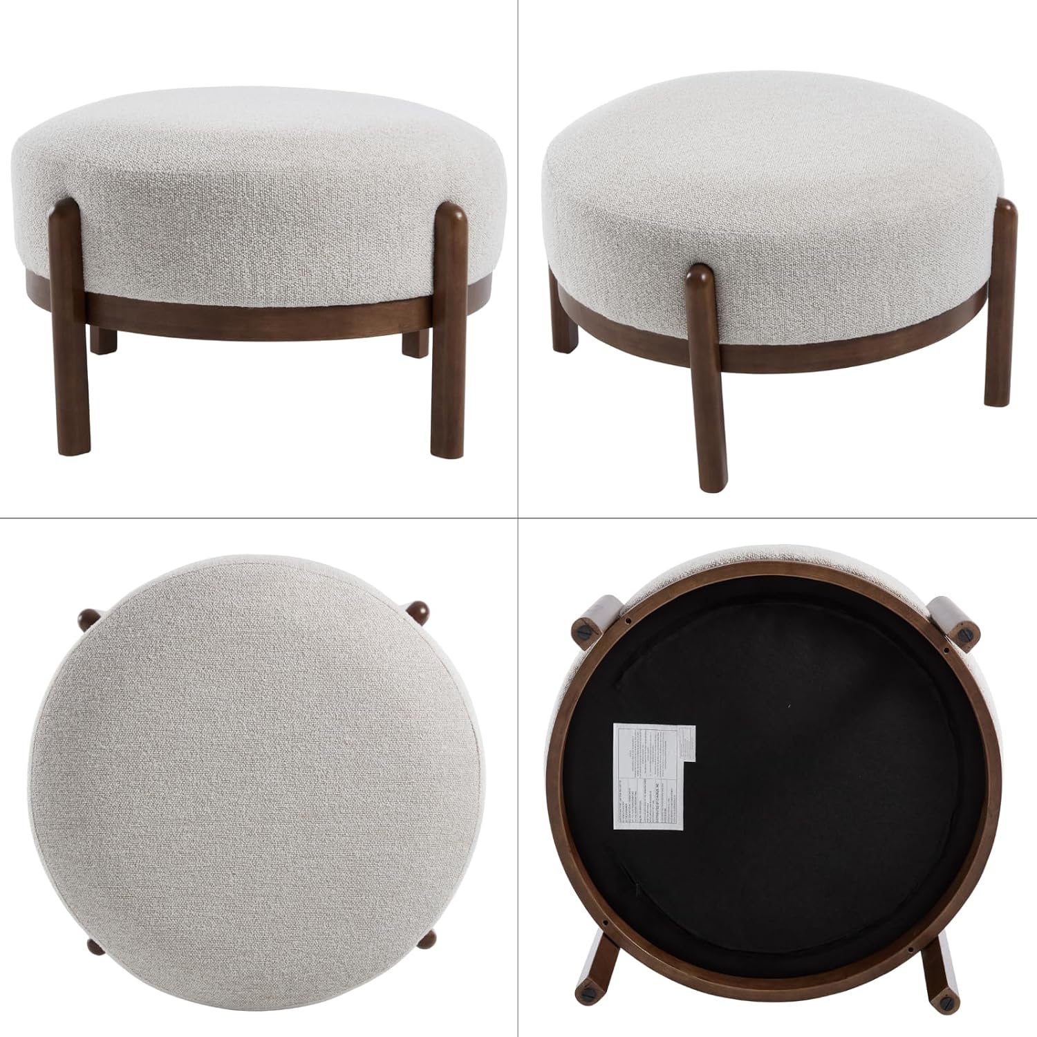 Banco Otomano de Tela Sherpa c - Outdoor Furniture Wood reseña y precio