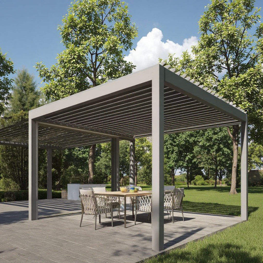 Pabellón de Aluminio Resistent - Outdoor Furniture Diy reseña y precio